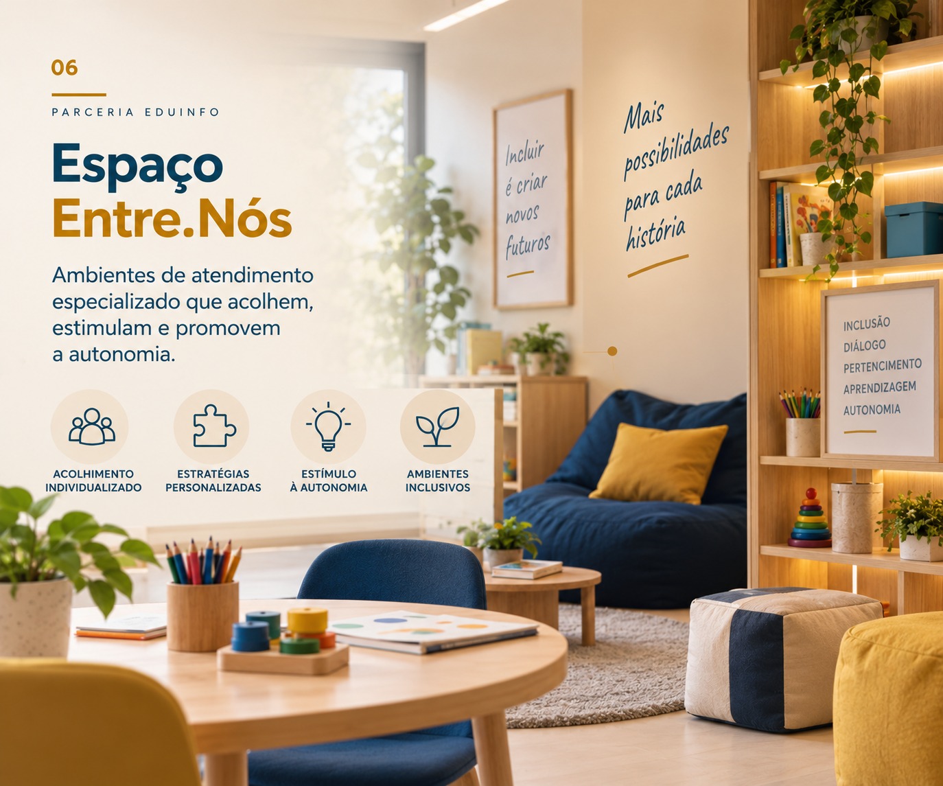 Imagem ilustrativa do Espaço Entre.Nós em parceria com a EduInfo